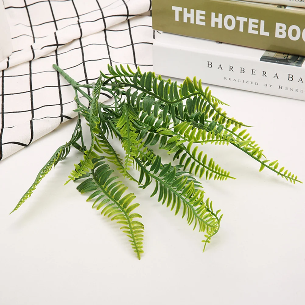 

4pcs Artificial Ferns Simulation Green Plant For Indoor Outdoor Decor Wedding Decoration, Plastic Fern, Faux Green Plants, Ferns