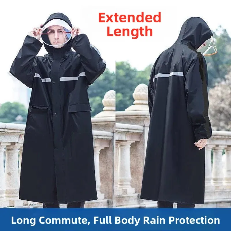 extra-thick-bull-tendon-raincoat-full-body-waterproof-long-coat-single-person-windbreaker-large-cloak-rainproof-heavy-rain