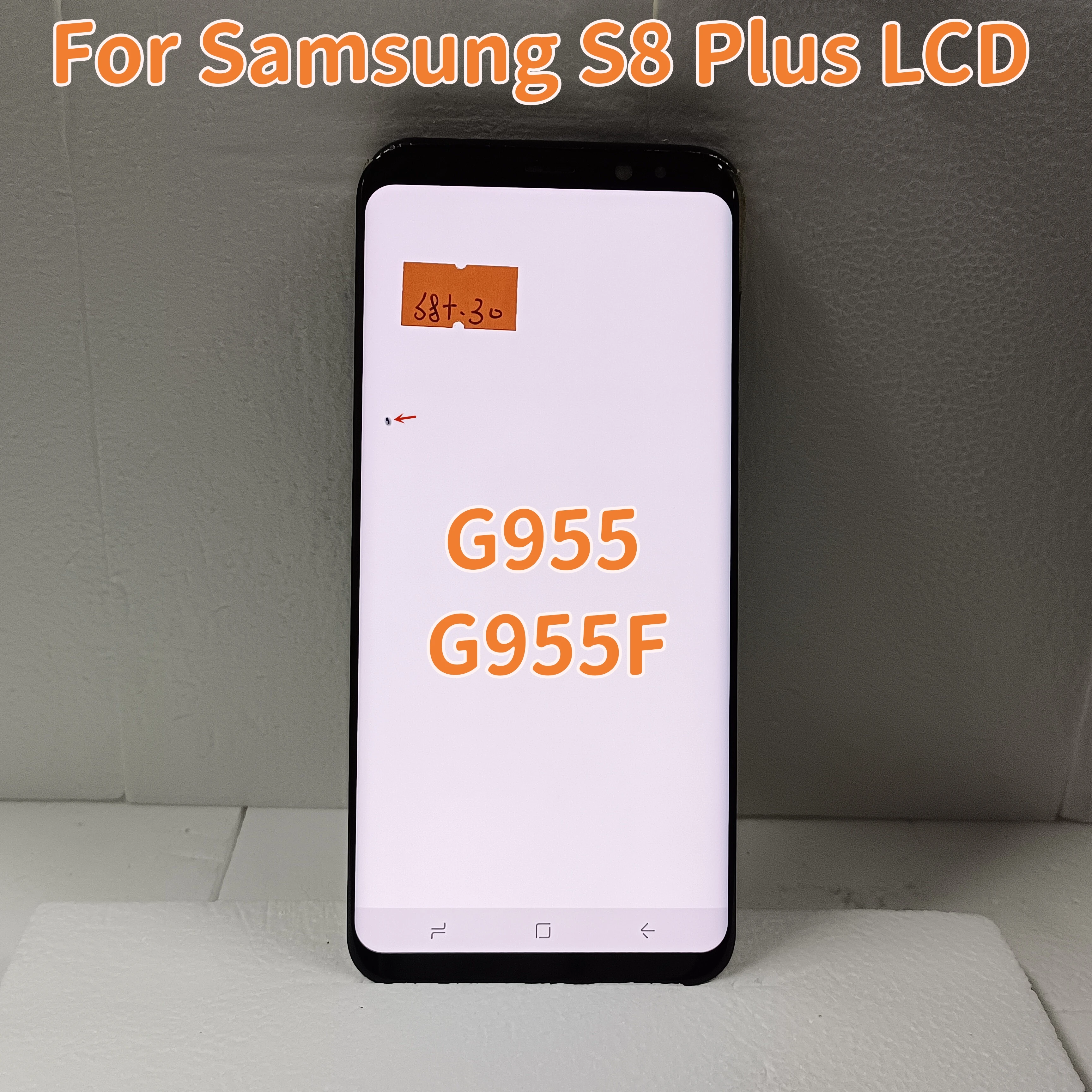 Super AMOLED Display S8 Plus LCD For Samsung S8 Plus G955F LCD G955F Touch Screen Digitizer Assembly,With Burns And Black Spots