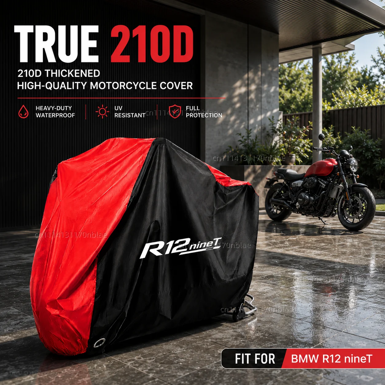 For BMW R12 nineT 2013-2019 210D Motorcycle Cover Waterproof Fabric All Season Dustproof UV Protection Moto Rain Cover