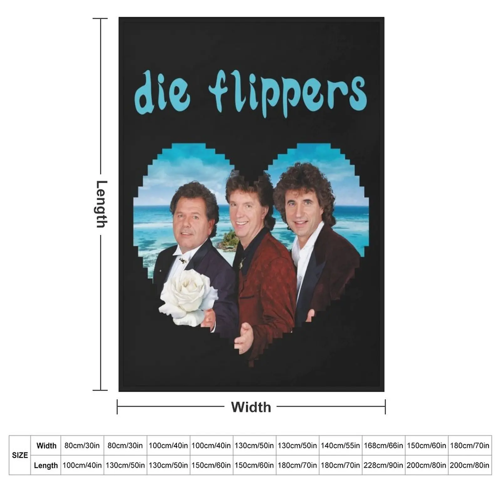 Die Flippers Wir sagen danke - 40 Jahre Die Flippers Throw Blanket couch cozy soft plush fuzzy picnic outdoor blanket