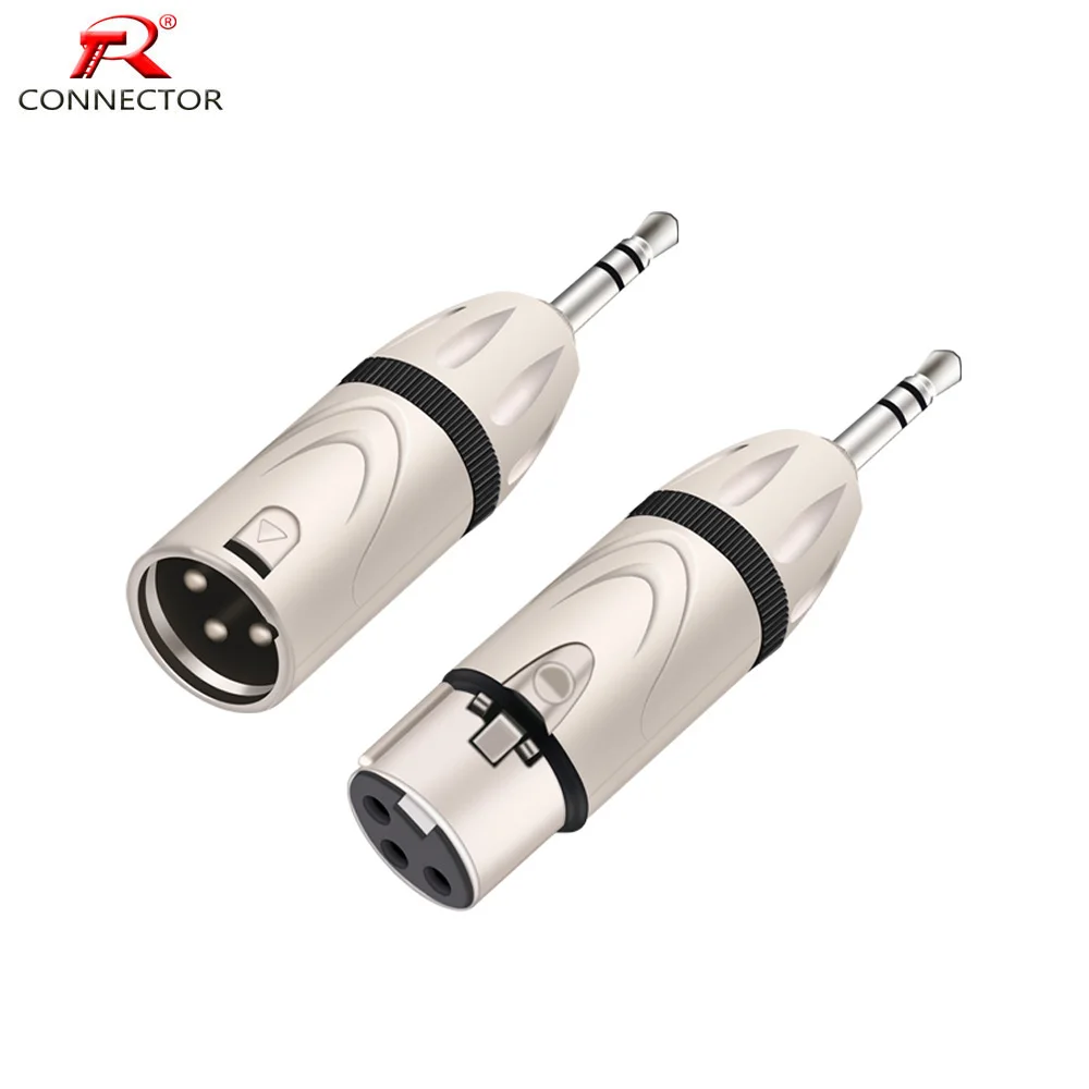1pc XLR 3Pins Male/Female Jack to 3.5mm 1/8