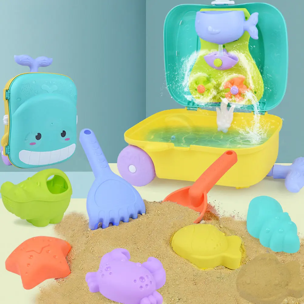 

Набор для игр на пляже из высококачественного пластика для малышей и детей: летние развлечения на свежем воздухе, ванна, душ, развитие координации рук и глаз