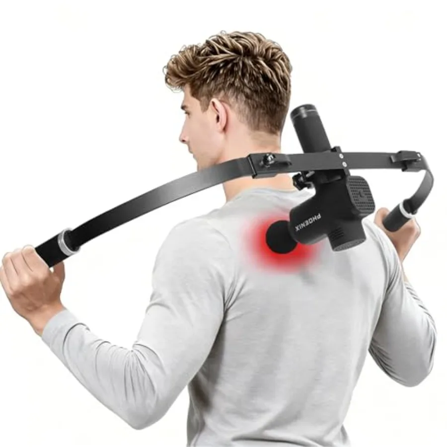 Massage Gun Holder Detachable Deep Stable for Portability Massage Gun Holder for Back Extension Handle Compatible with Most Mas