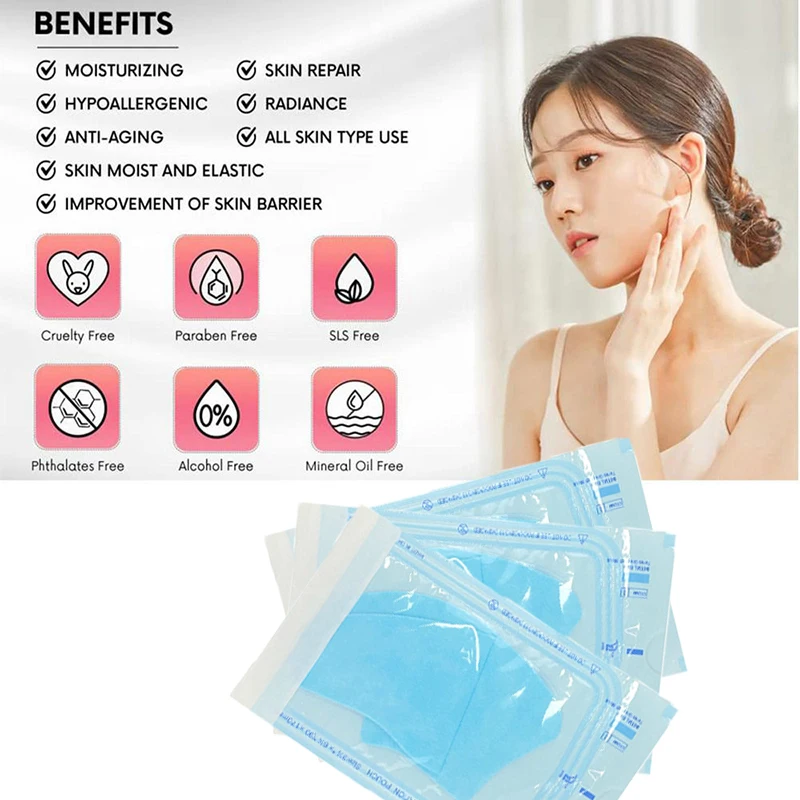 5/10sets Soluble Collagen Face Mask Hydrolyzed Film Anti Aging Moisturizing Mask Fade Fine Lines Firm Lifting Patches Skin Care