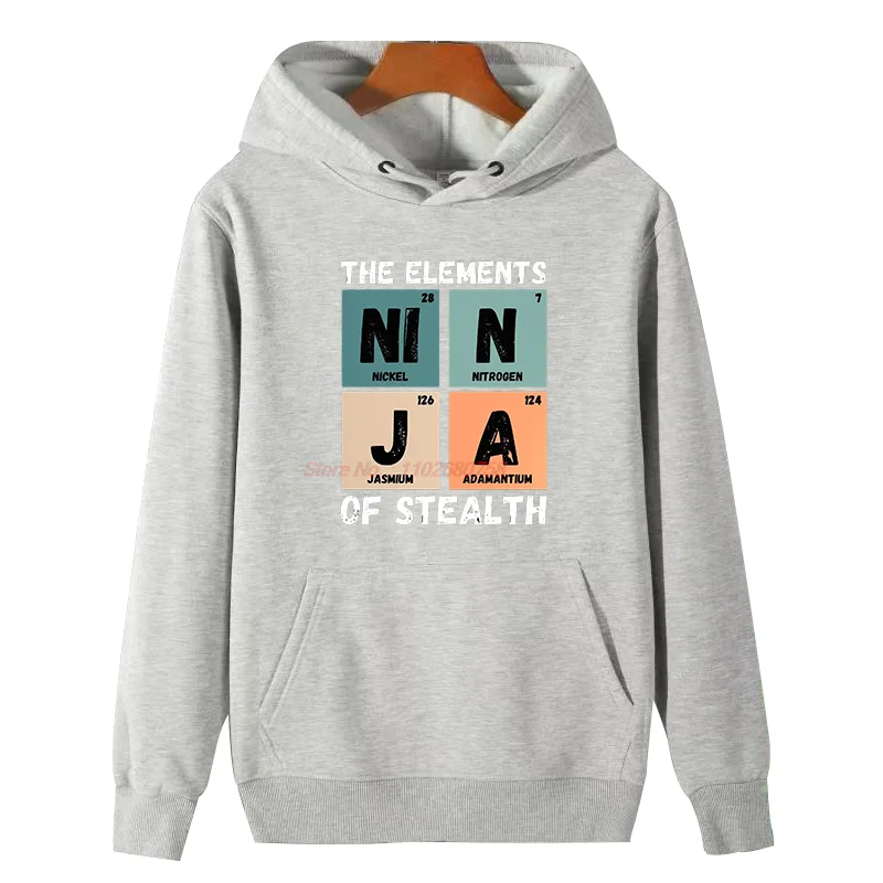 عناصر الشبح مضحك الجرافيك قمصان سويت شيرت بقلنسوة الشتاء هوديي سترة سميكة مناسبة لجميع الأعمار ملابس الشتاء الرجالية #5