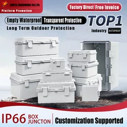 Outdoor Waterproof ABS Plastic Enclosure IP66 Electrical Power Junction Box for Secure Distribution Connections in Electronics