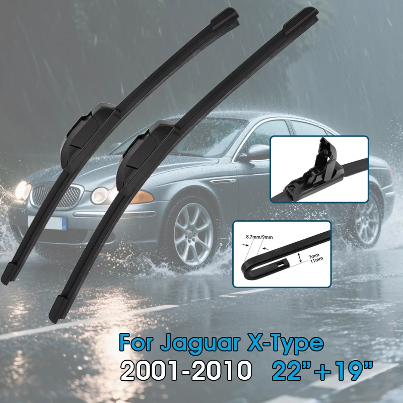 

Автомобильные щетки стеклоочистителя 22 "+ 19" для Jaguar X-TYPE X400 2001-2010, лобовое стекло, щетки переднего окна, автомобильные аксессуары
