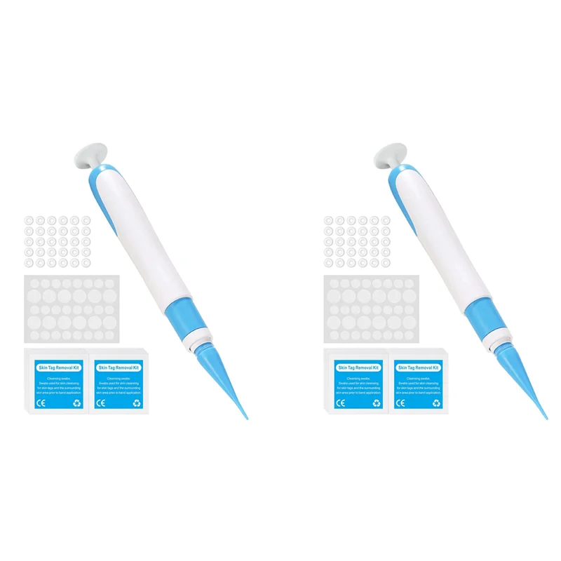【¡Venta flash!】2X Kit de eliminación de etiquetas de piel pluma de eliminación de etiquetas de piel indolora dispositivo de eliminación de etiquetas de piel fácil elimina las etiquetas de la piel de 4Mm-9Mm