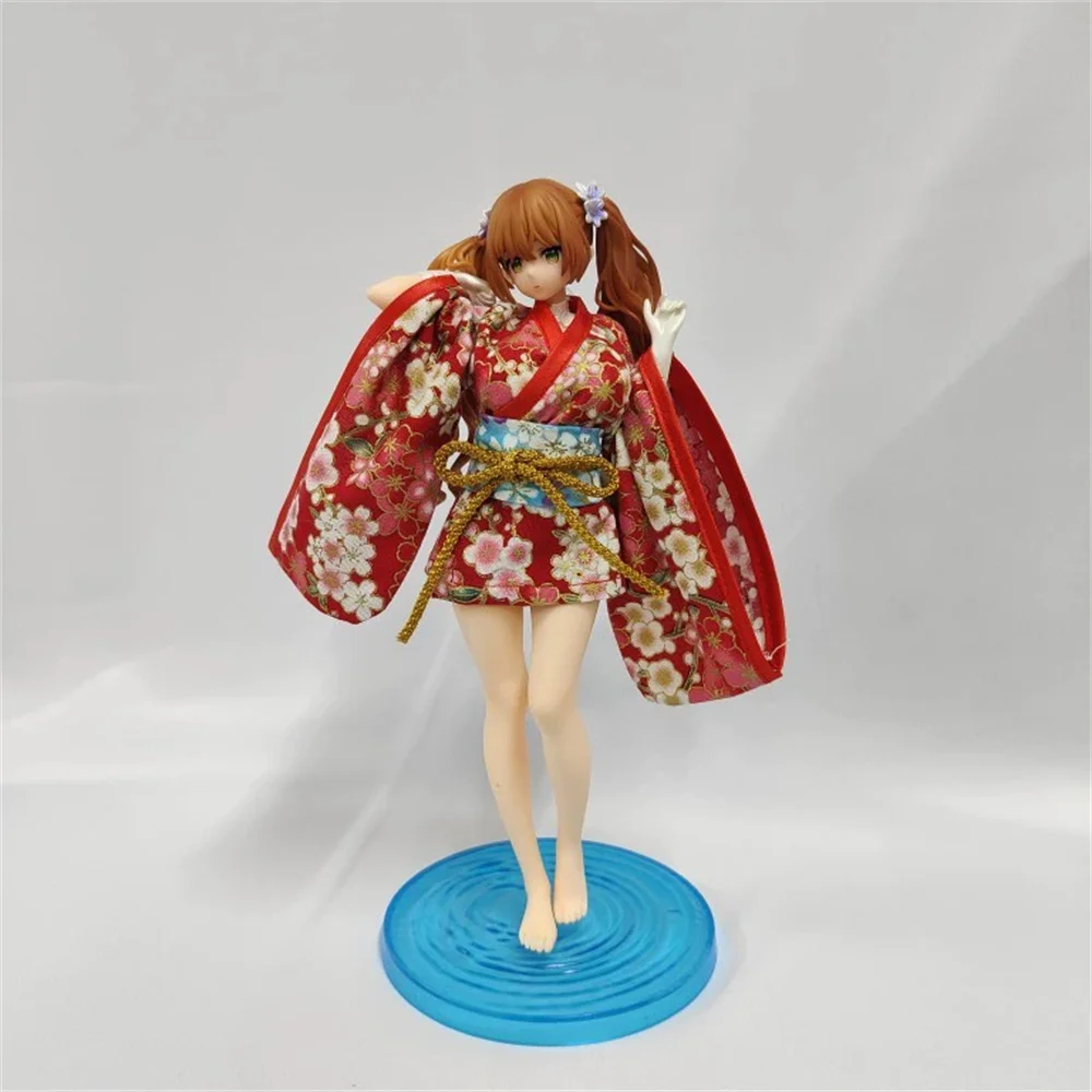 

Customize clothes 1/6 Kimono Costume Ancient Clothing Tradition Female Dress Amine Suit Model for 12inch BJD Action Figure