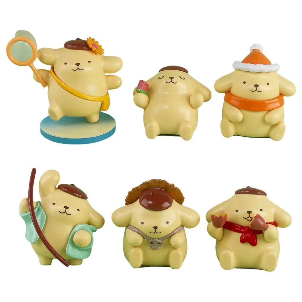 

Слипая коробка с помпонами, игрушки, милые мультяшные фигурки, коллекционные персонажи, ручные модели, автомобильные украшения, украшения для рабочего стола, подарки