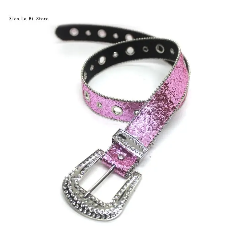 Bling Bling Cowboy Cowgirl Cintura in Jeans Gonna Cintura con completa per adolescenti XXFD