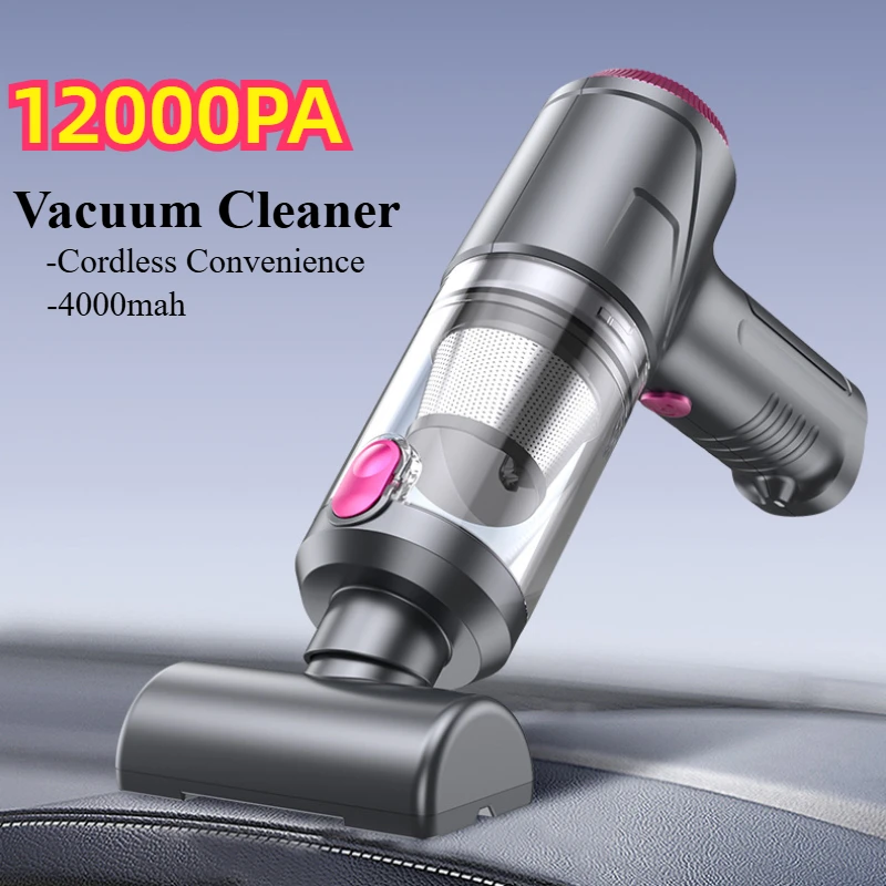 

12000PA Cordless Car Vacuum Cleaner Handheld Rechargeable Brushless Portable Vacuum Cleaners Wireless Cleaning Machine for Home