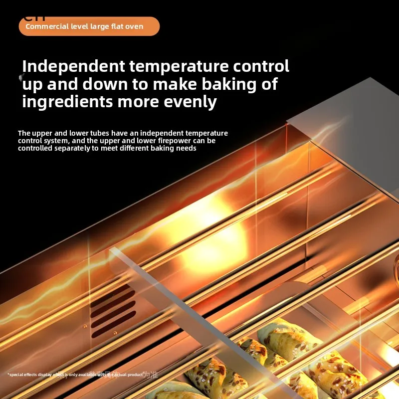 LXC commercial electric oven flat oven large capacity private room baking special gas microcomputer steam pizza cake oven