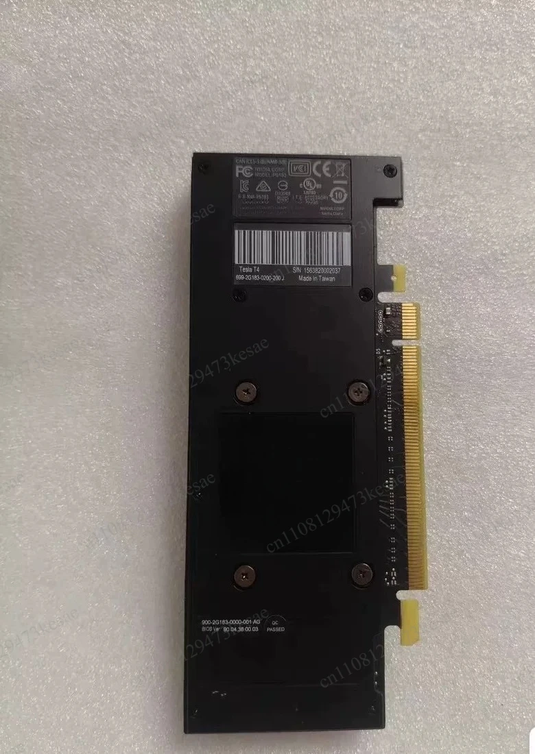 for NVIDIA T4 16GB GDDR6 AI Inference GPU Tensor Core 70W Low Profile Passive Cooling PCIe 3.0 x16 Data Center Accelerator