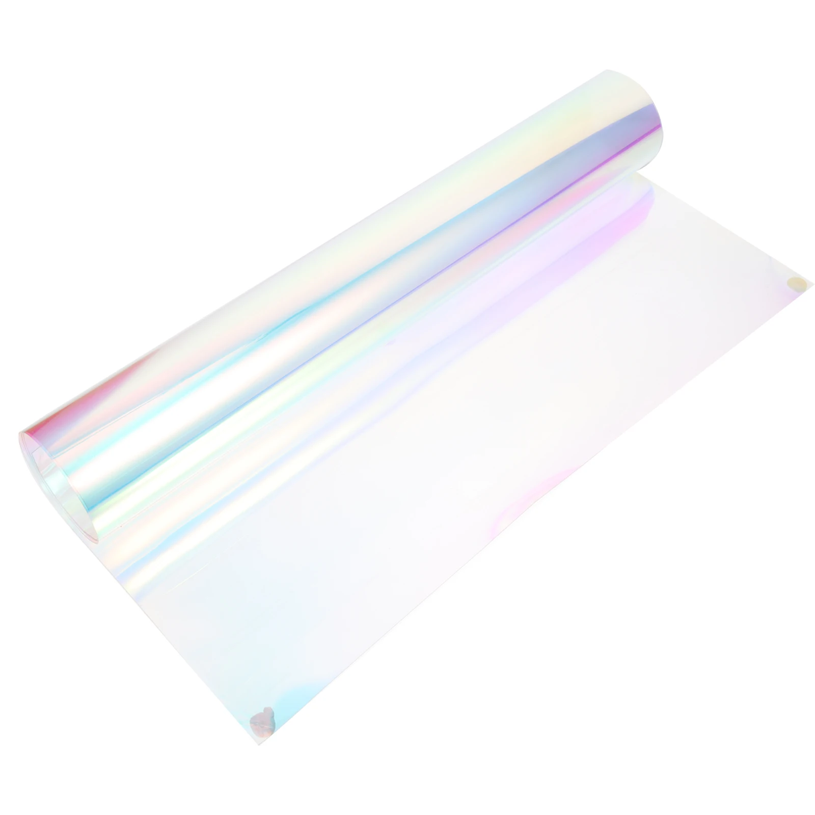 

PVC Iridescent Film 50cmx95cm Transparent DIY Material for Handbags Earrings Hair Bows Bag Phone Covers Key Chains