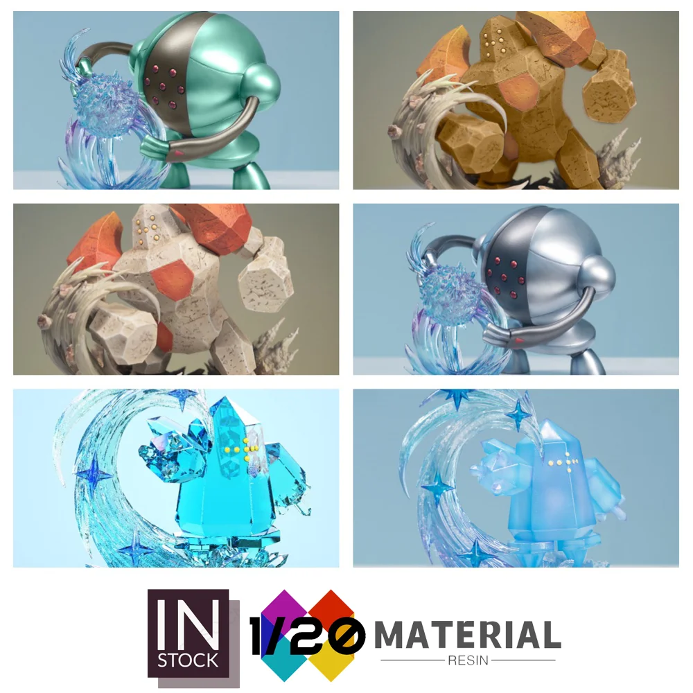 

[IN STOCK] 1/20 Resin Scale World [UNOVA] - Regirock & Regice & Registeel