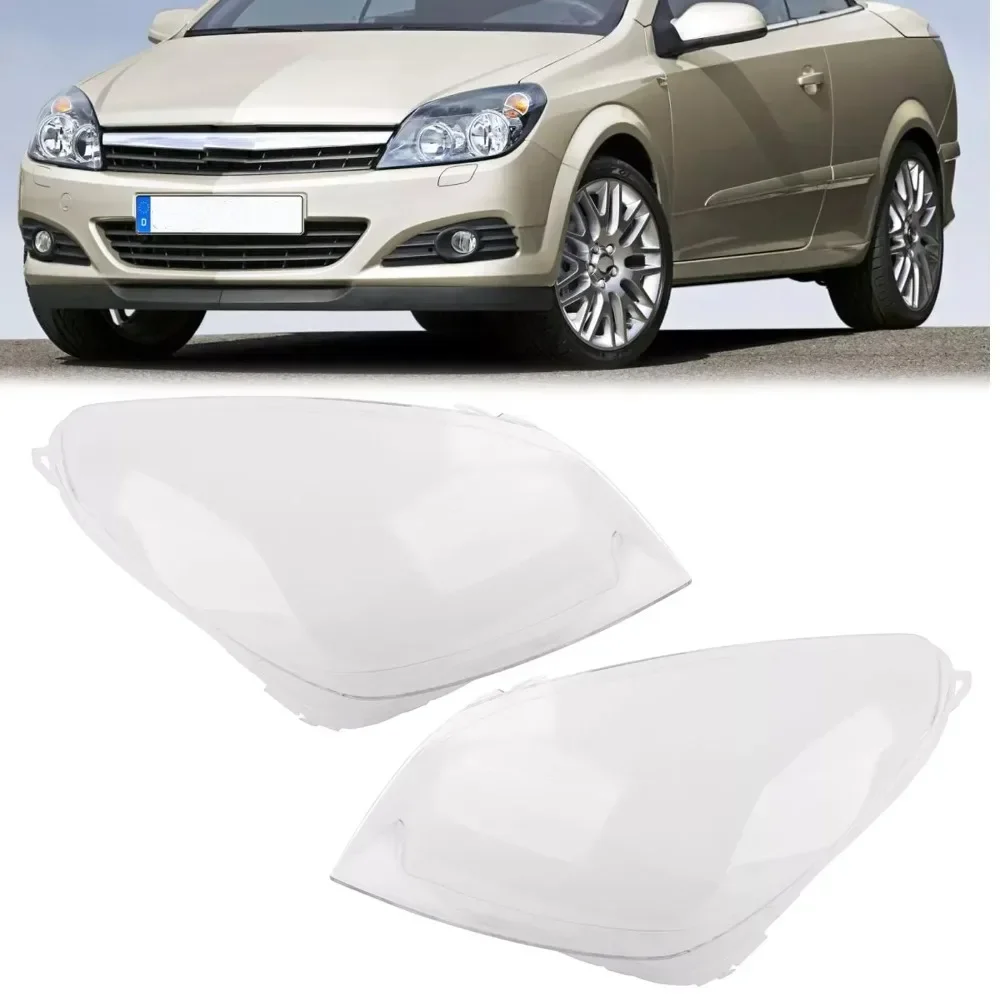 

Car Front Headlight Lens Cover Transparent Lampshade Fit For OPEL ASTRA H 2004 2005 2006 2007-2010 Headlamp Cover Glass Shell