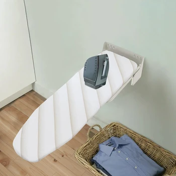 Foldable Wall-Mounted Ironing Board – Steel & Cotton, Space-Saving 1