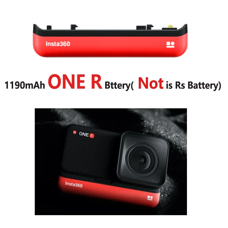 Base batteria originale Insta360 ONE R 1190mAh/HUB di ricarica rapida per accessorio fotocamera Insta 360 ONE R