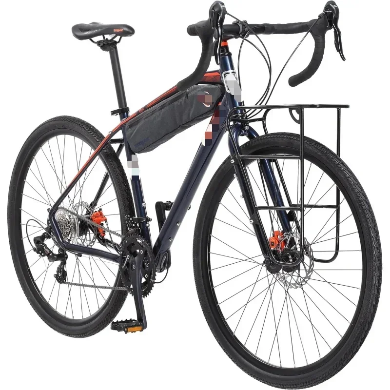 

YY2Mongoose Мужской велосипед Elroy Adventure 700C с колесиками, синий, размер рамы, 54 см