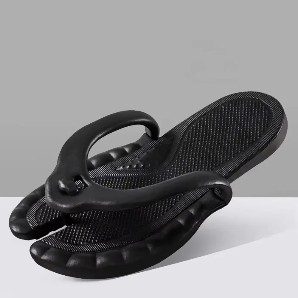 1 Pair Solid Color Portable Foldable Sandals Quick Dry Comfortable Beach Shoes Non-Slip Breathable Flip-Flops Unisex Wear
