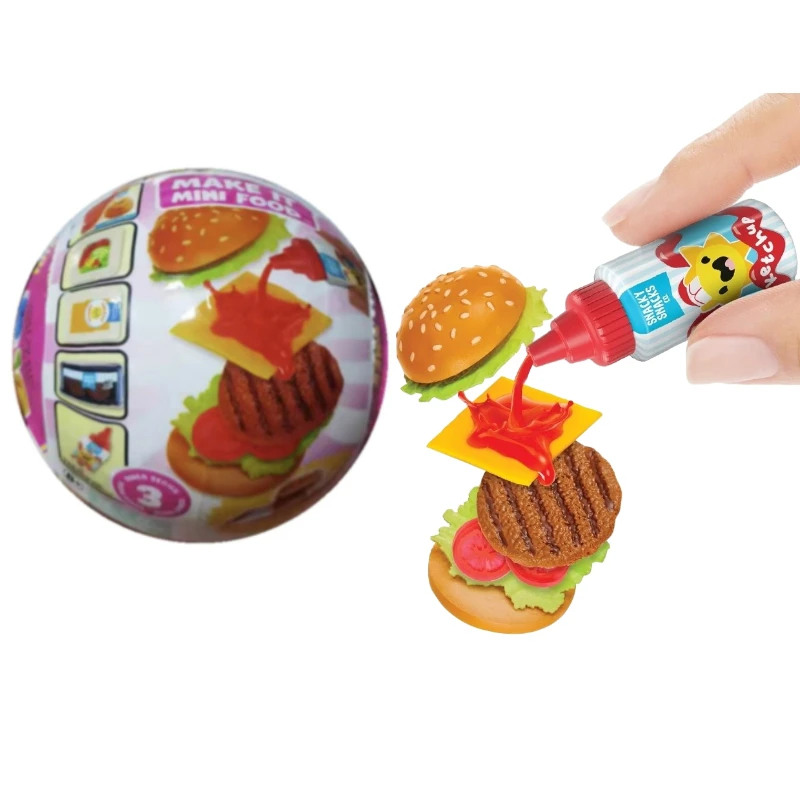 

Mini Verse DIY Make It Mini Food Diner Series 3 Mini Collectibles Resin Play Toy Set Gifts for Girls