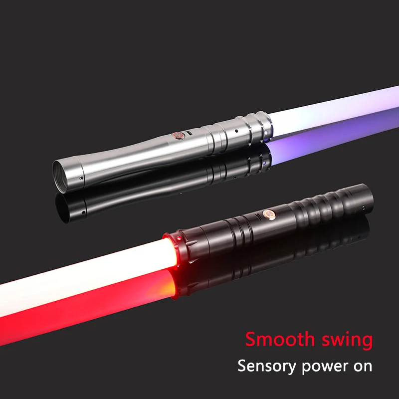 RGB Lightsaber With 12 Color Changeable 3 Sound Fonts Smooth Swing FOC Function Metal Hilt Light Saber Laser Sword Sabre De Luz