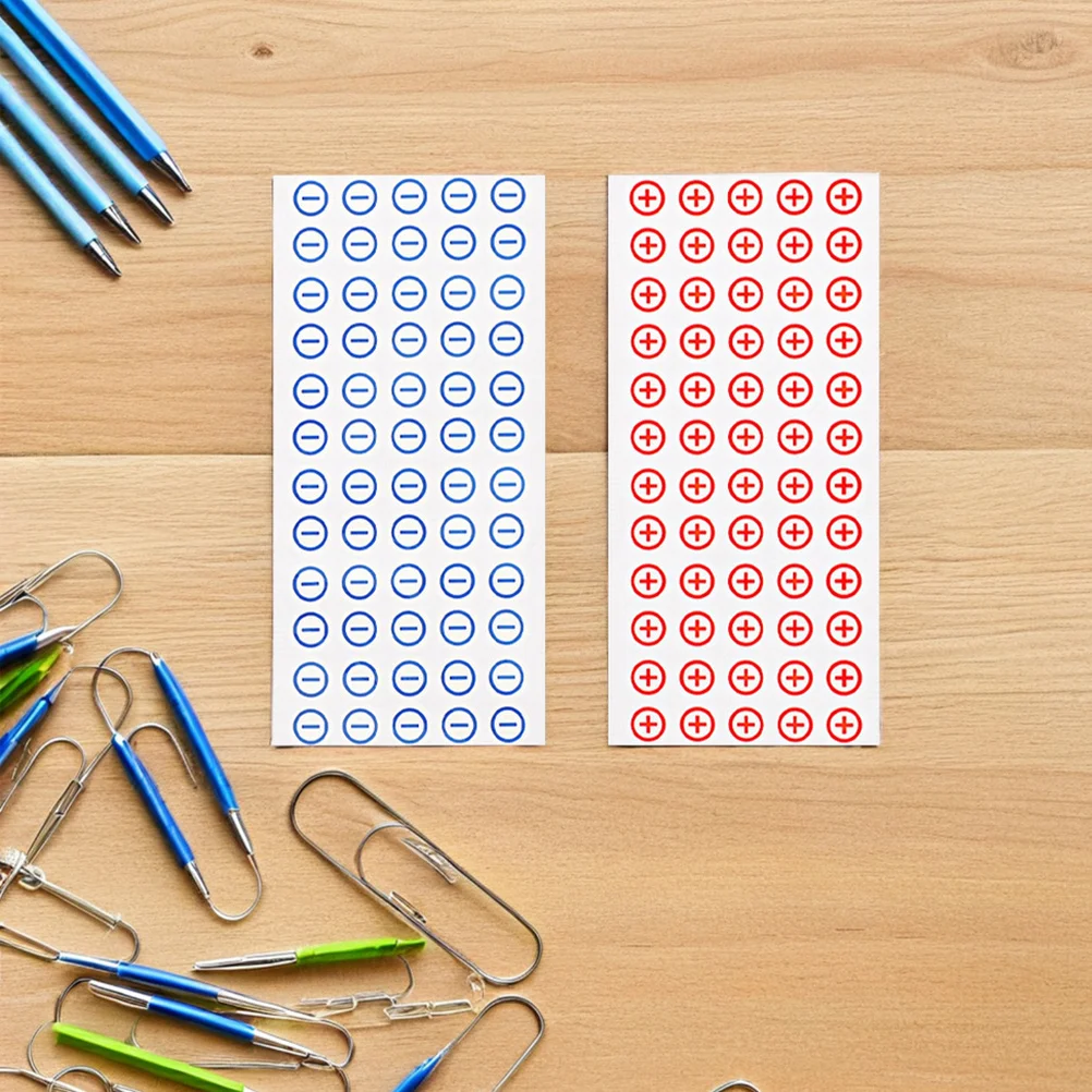 

360pcs Polarity Stickers 12Mm Positive Negative Self Adhesive Labels For Electrical Panel Circuit Box Breaker Panel High