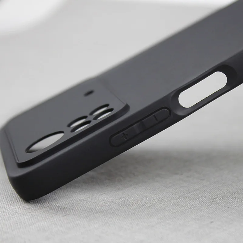 Étui de Protection en Silicone pour Xiaomi Poco X4 Pro 5G, housse de Protection en Silicone souple et mat pour téléphone POCO X4 PRO 5G, étui noir