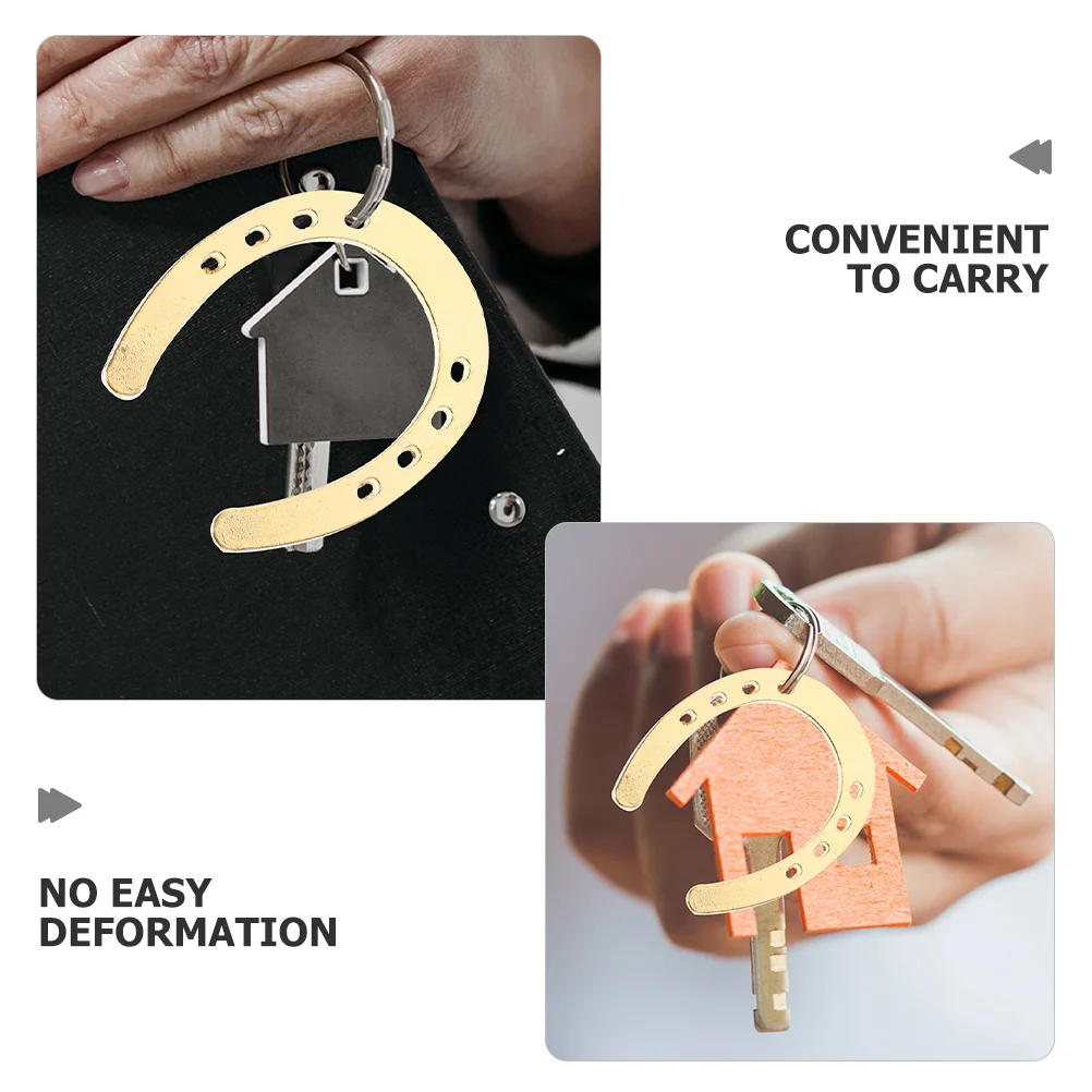 

15Pcs Metal DIY Horseshoe Pendants Key Rings for Crafts Car Keys Wedding Decorations Handmade Accessories Car Key Ring Pendant