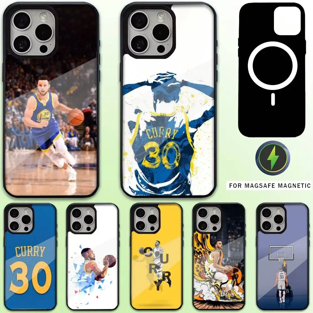 

S-Stephen C-Curry Phone Case For iPhone17,16,15,14,13,12,11 Plus,Pro Max Magnetic For Magsafe Wireless Charging