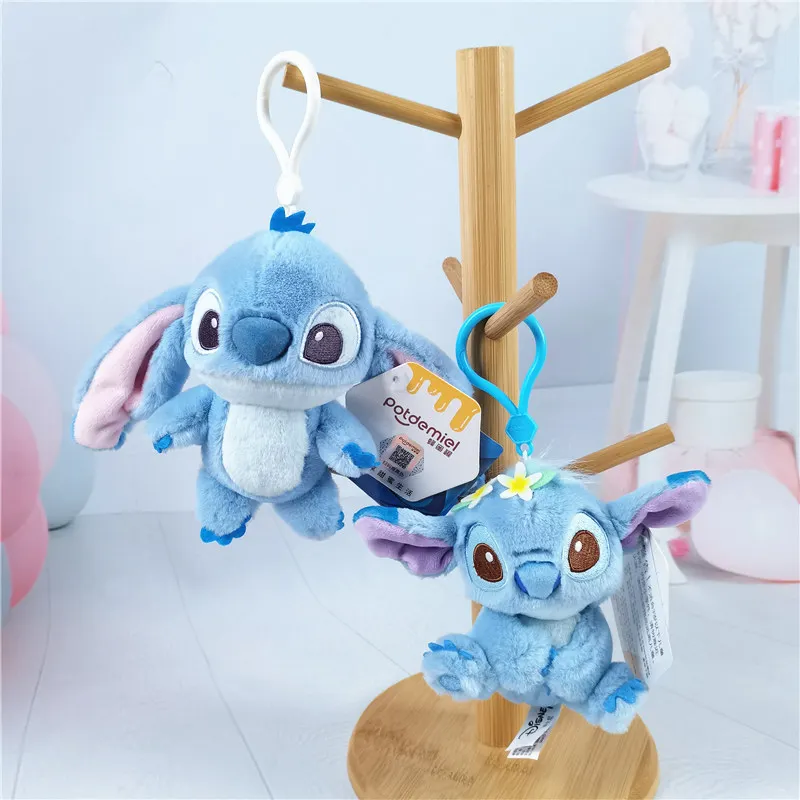 

100% Genuine Disney Stitch Scrump Angel Cartoon Blue Stitch Plush Toy Authorized Doll Stich Cute Birthday Gift High Quality