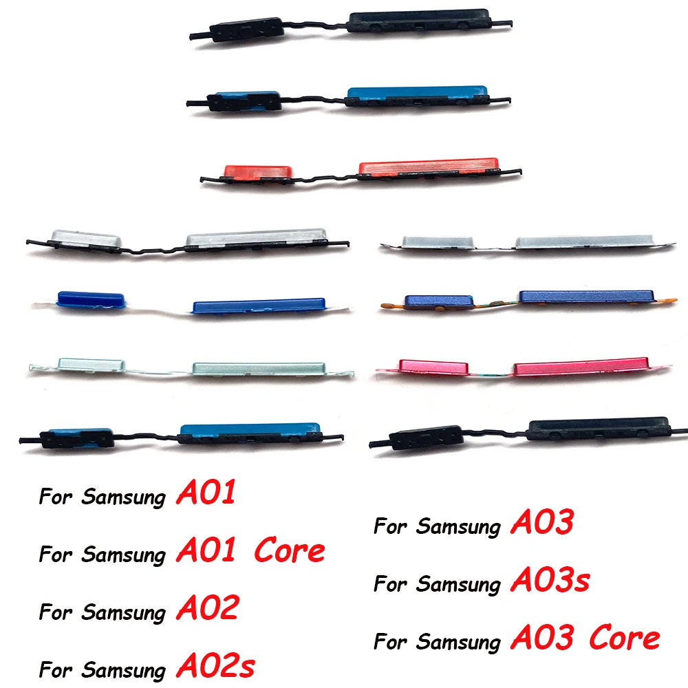 For Samsung A02S A03 Core A01 A02 A03S A03 Side Keys Power and Volume Buttons Replacement