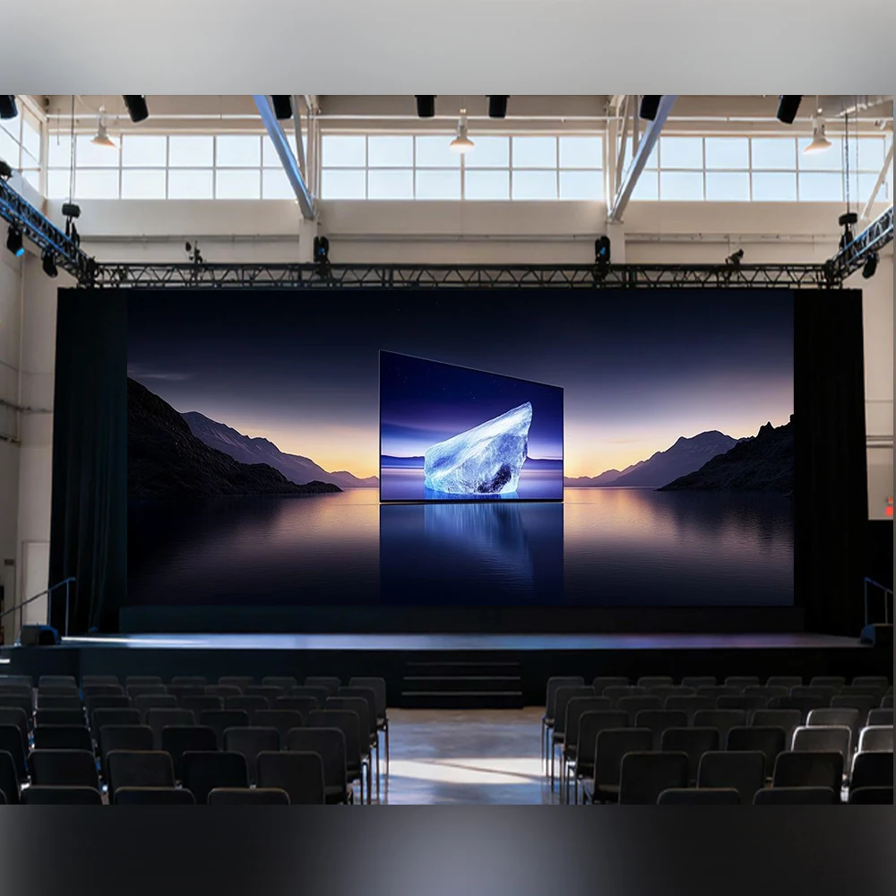 LED Indoor/Outdoor Advertising Video Wall Panel 500x500 8K Resolution HDR10+ Waterproof Wall Mountable Rental Display