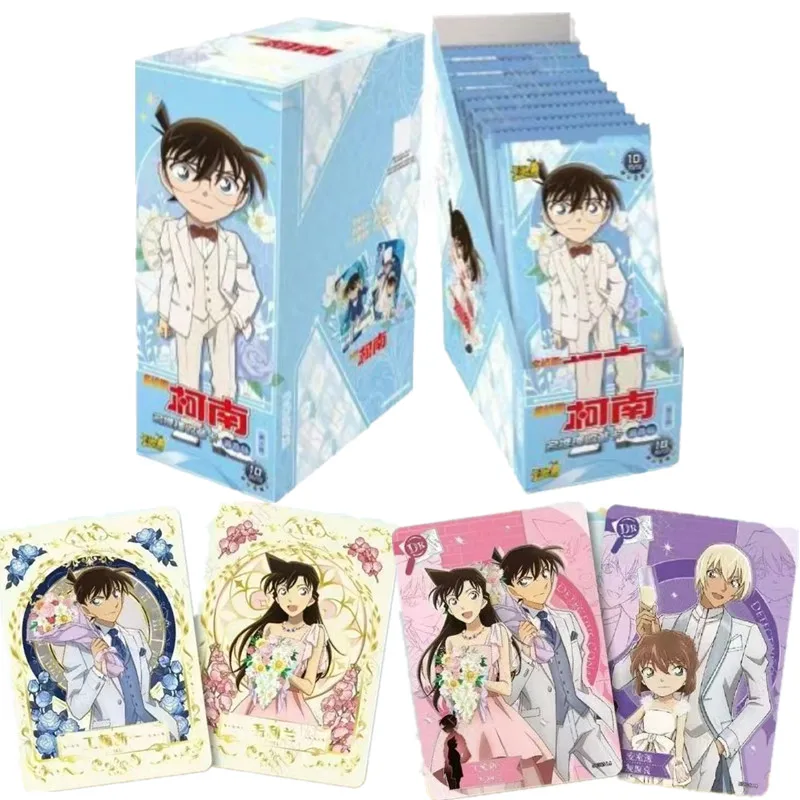 KAYOU Detective Conan Card Edogawa Konan Mouri Ran Kudou Shinichi Anime Bag Birthday Collectible Cards Children Toy Gifts