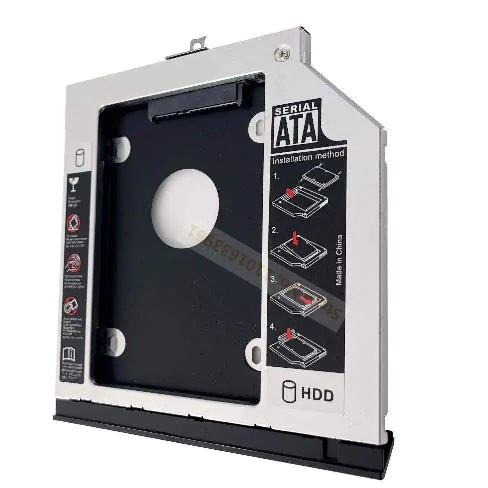 

with Bezel Panel 2nd Hard Drive HDD SSD Optical bay Caddy Frame Bracket Adapter Hook for Lenovo ThinkPad P70 P71 9.5mm