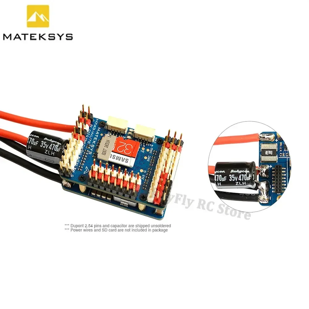 System MATEK H743-WLITE kontroler lotu wbudowany OSD Blackbox 2-6S LiPo 90A dla FPV dron stałopłatowy aktualizacja F765-WSE