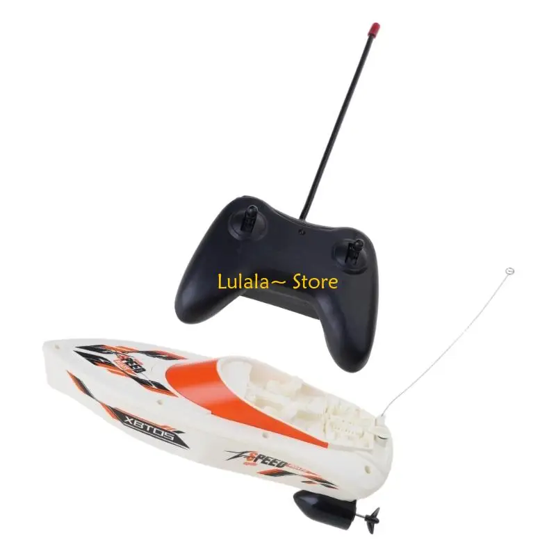 Y4QA Easy to Operate Remote Control Toy Boat Suitable for Kids Aged 6 & Above Gift