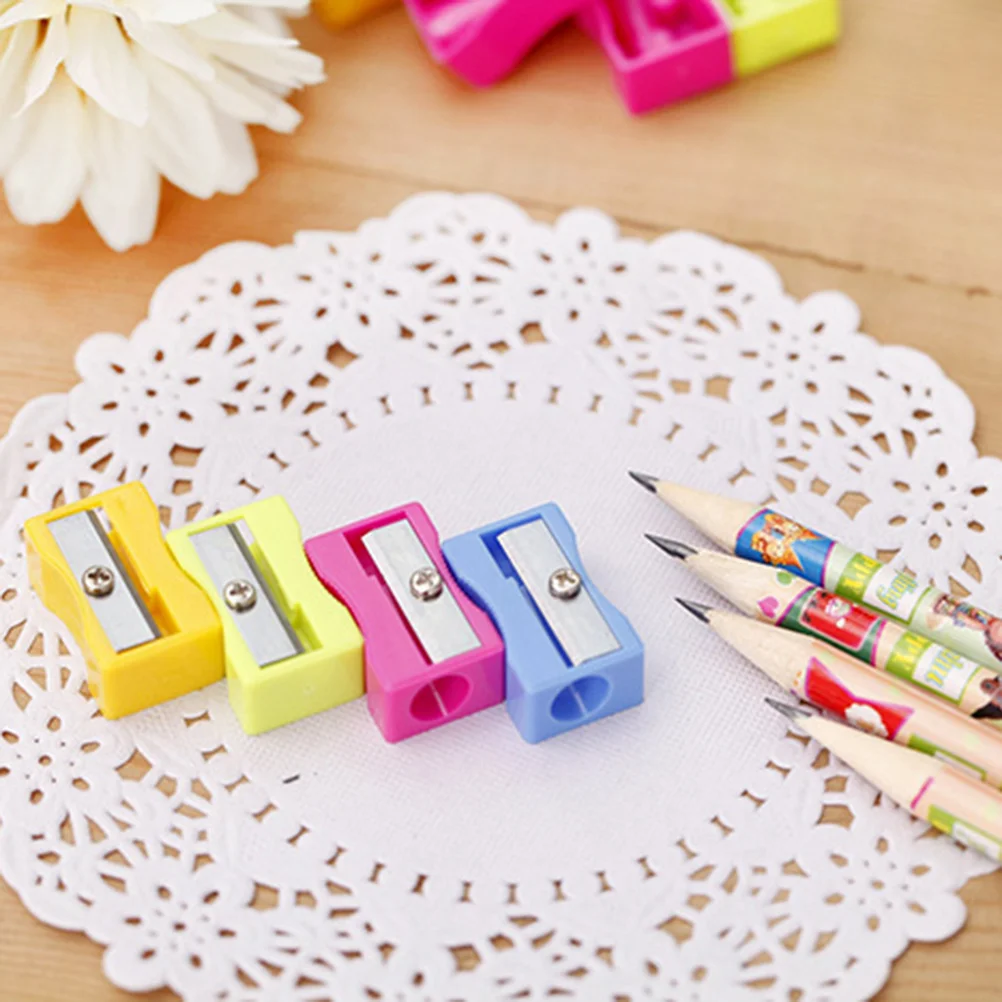 24 Pcs Pencil Sharpener for Kids Crank Lightweight Mini Handheld Fine Tip