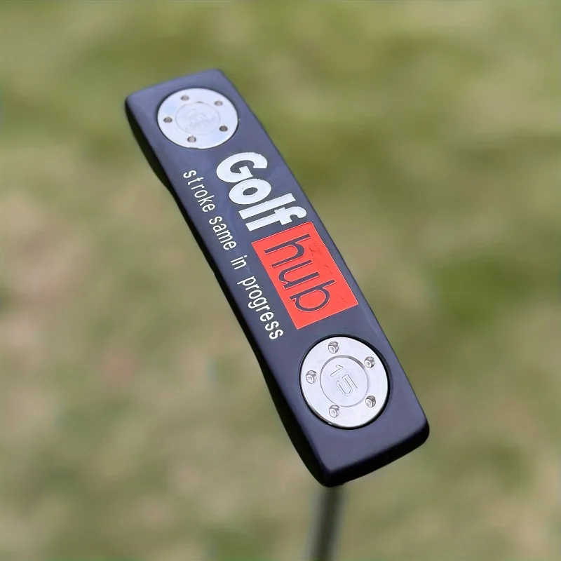 1pc Golf Club - Right Hand, S-shaped Rigid Rod (Length 32/33/34/35/36 inches) Ball Head Protective Cover - Black/Golf Club