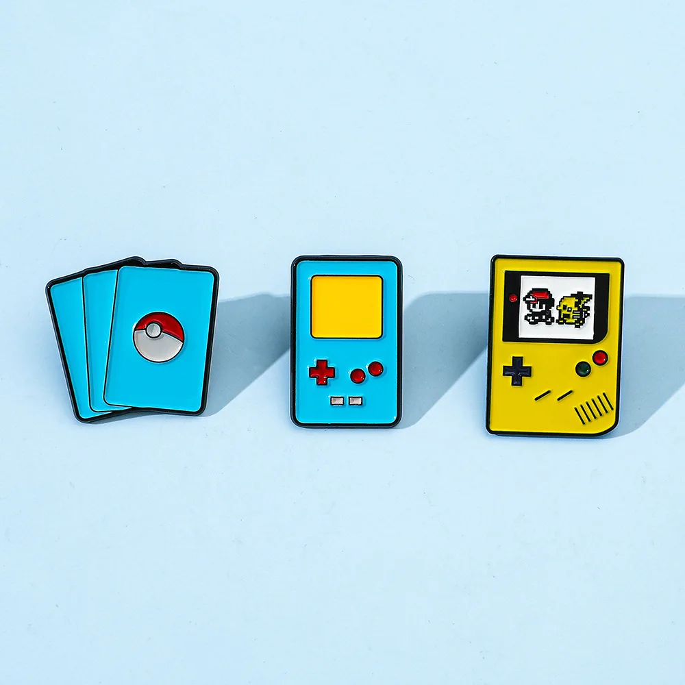 Creative Cartoon Brooch Games Console Enamel Pin Metal Badge Jewelry Clothing Backpack Accessories Gift for Friends