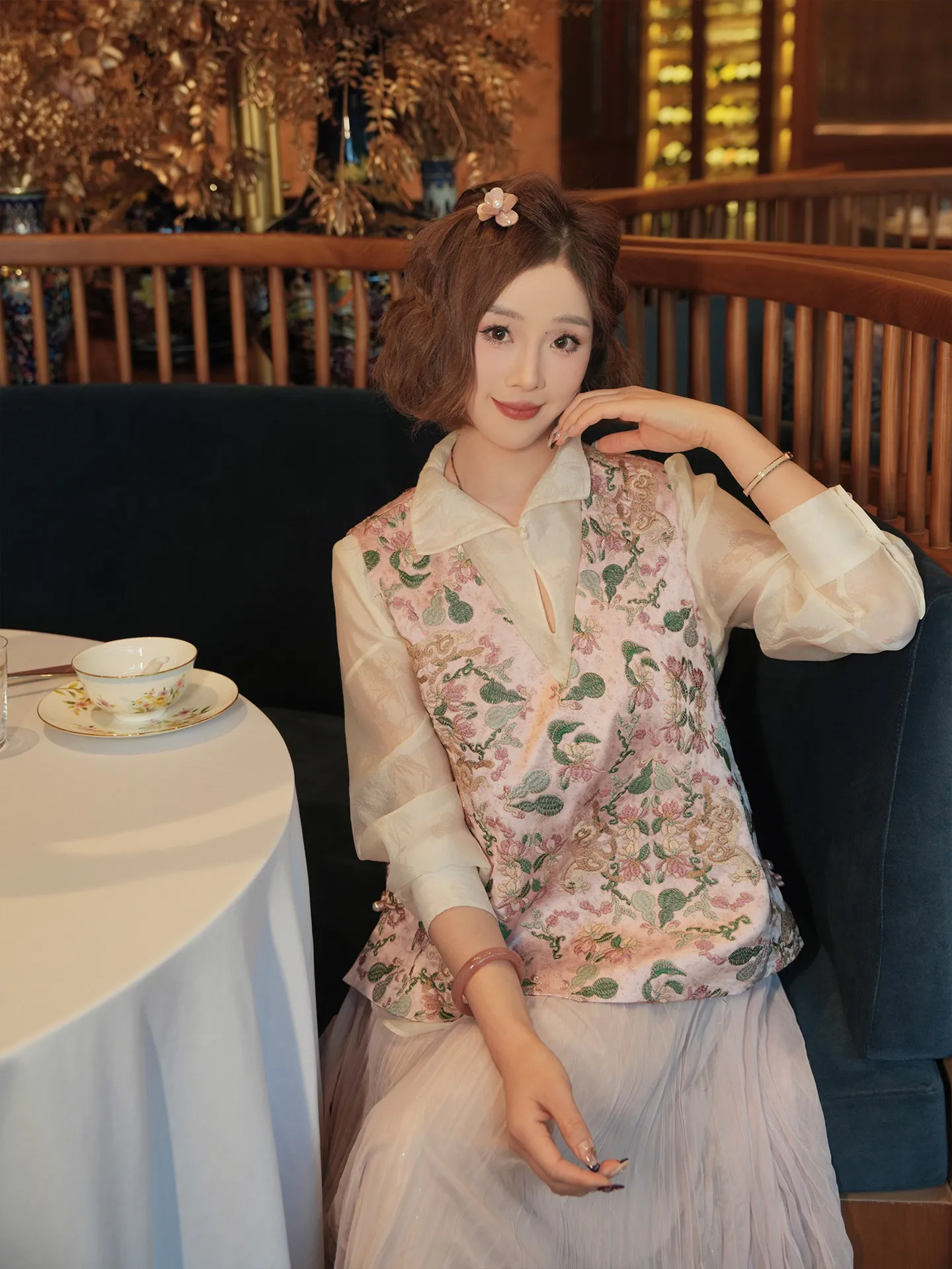 

Handmade Yolo Original Lotus Leaf Halter Neck Vest And Skirt Set Women's Fashion Spring Collection Breathable Semi-Body ...