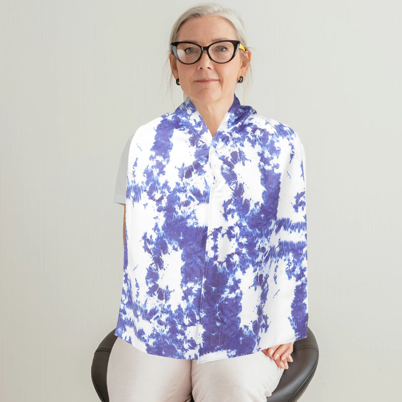 

Нагрудник для пожилых людей, удобный легкий фартук для кормления из полиэстера, защитный чехол для еды для пожилых людей, столовая