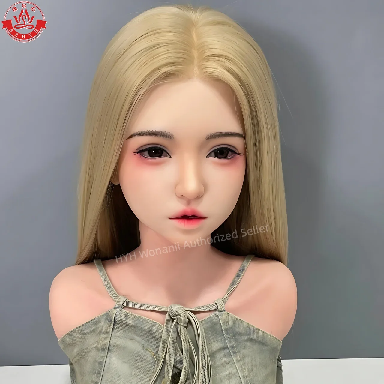 

Wonanii Food Grade Silicone Big Head HYH-SHB-TS-0011, M16 Interface Open Mouth Teeth Tongue, Makeup Practice, Hairstyle Design