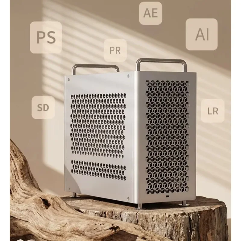 DIY assembly desktop computer full set enterprise high-end office graphics workstation host video clip