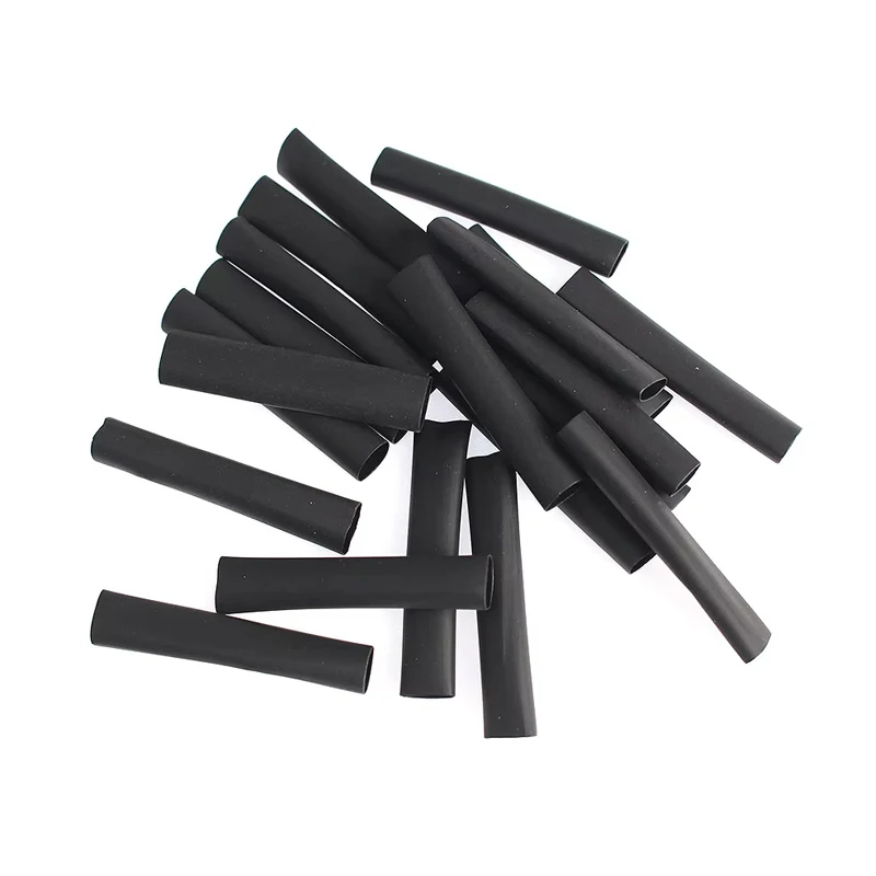 127 قطعة مجموعة أنابيب الانكماش الحراري 2:1 أنبوب أسود مقاوم للحرارة سلك توصيل كهربائي كابل التغطيه العازل #5