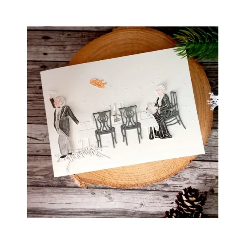 النمر يشغل قطع معدنية برية يموت Slimline أساسيات الخردة حجز بطاقة الاستنسل قطع يموت DIY بها بنفسك اليدوية بطاقة الحرفية #3