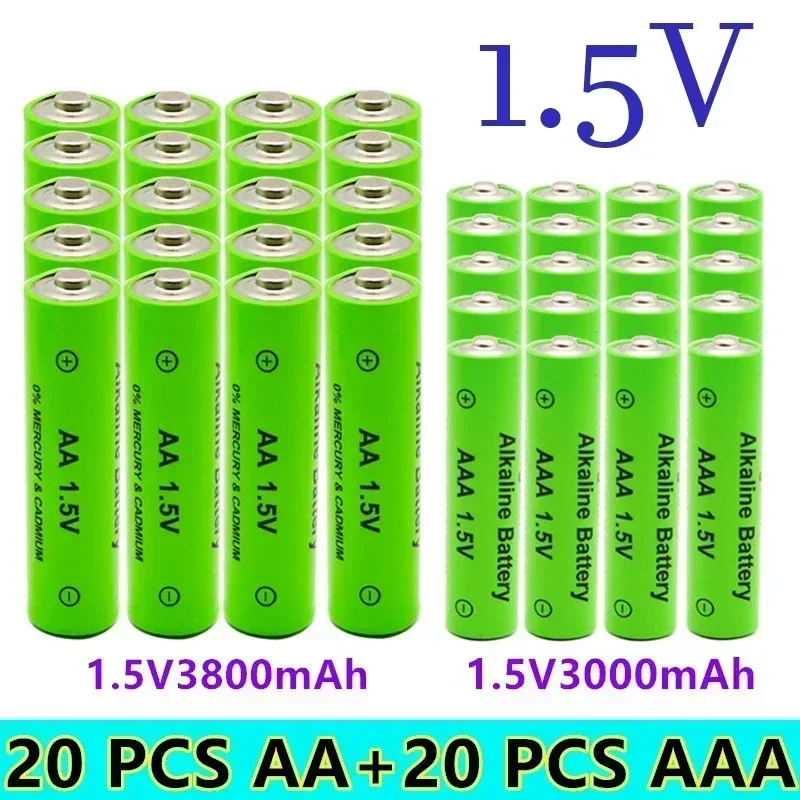 

1,5 V AA 3800mAh + 1,5 V AAA 3000mah Wiederaufladbare Alkaline Batterie Taschenlampe Spielzeug Uhr MP3 Player Batterie Ersetzen