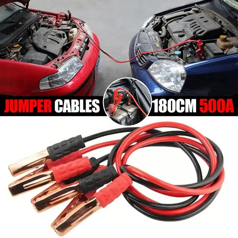 500A 1.5M Car Battery Jump Cable Booster Auto Jumper Cables Emergency Tool Heavy Duty Leads Booster Firewire For Car Truck